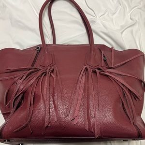 New without tags Leanelle - wine color. W built in lunch bag $65